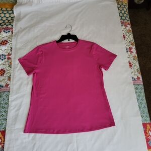 Nine West Fitted Pink Short Sleeve Tee